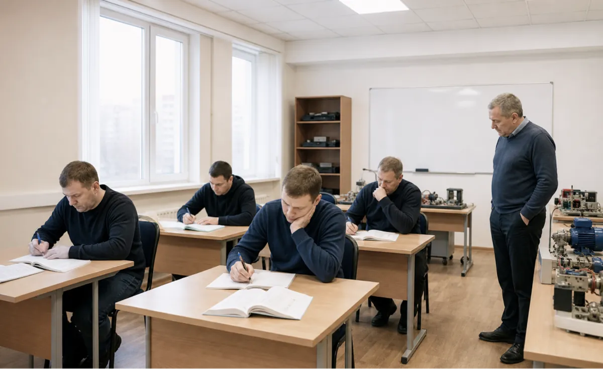 Учебный класс центра профессиональной подготовки.