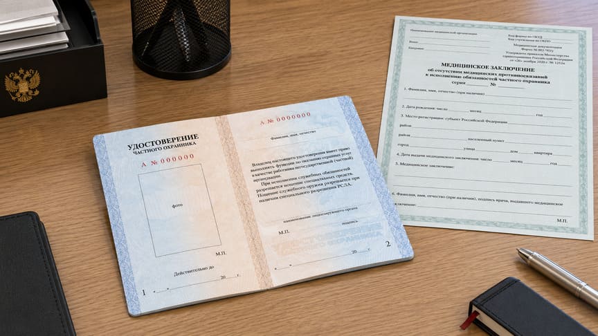 Как выглядит удостоверение охранника 4, 5 и 6 разряда